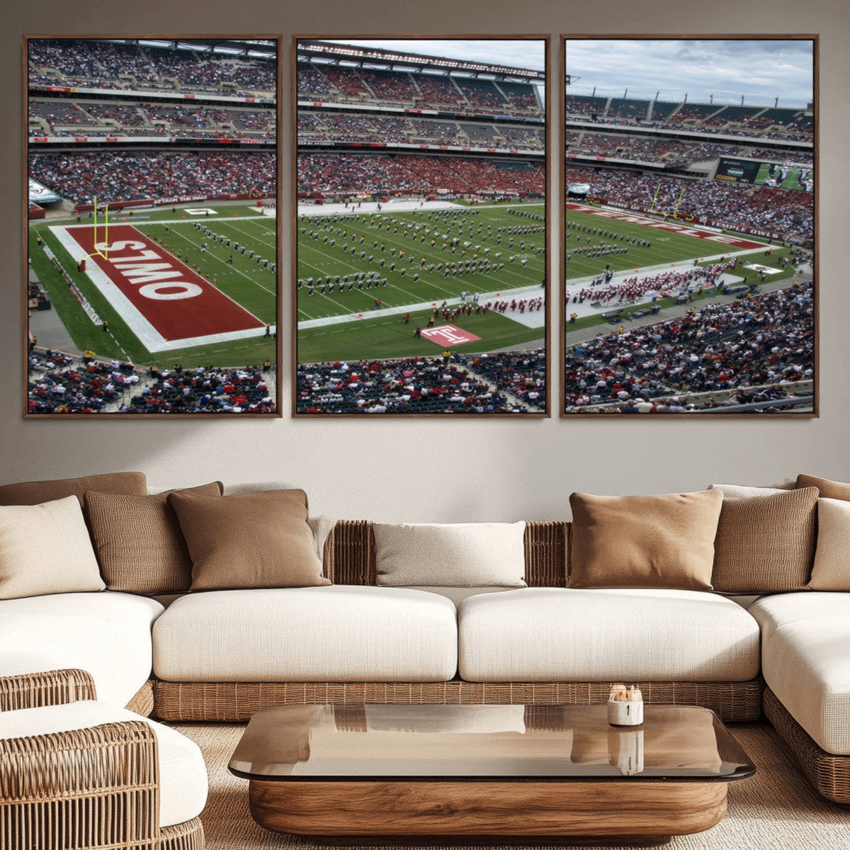 The Temple University Owls Athletics Team Print -