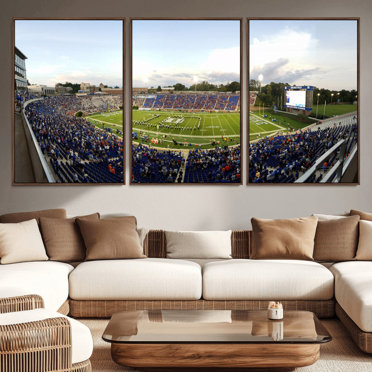 The Duke University Blue Devils Football Team Print - Durham