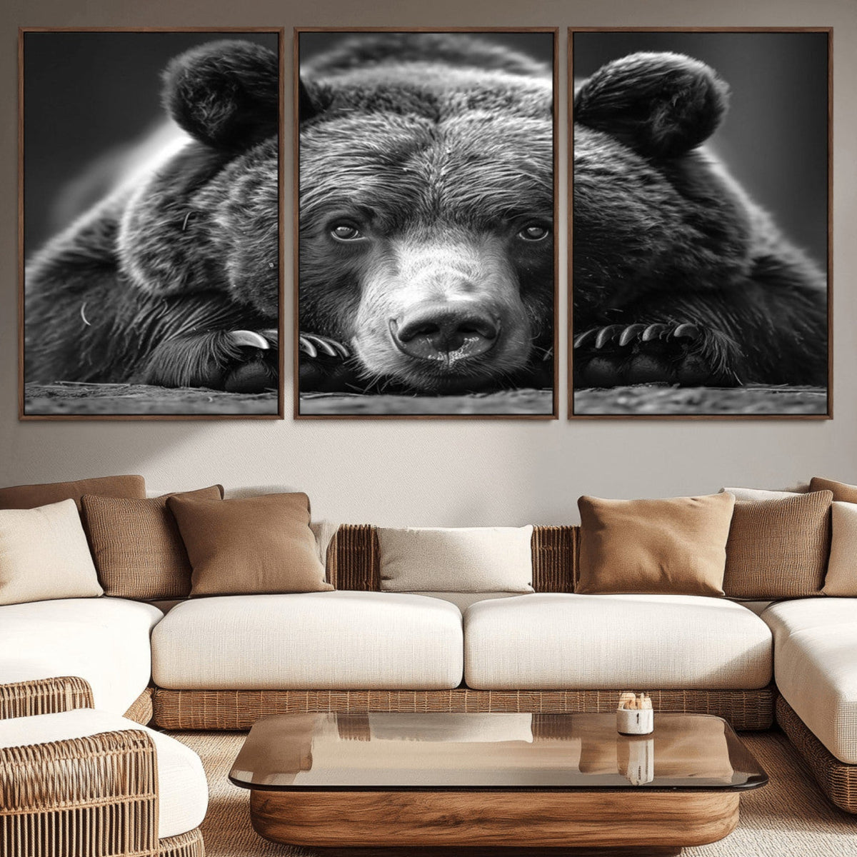 Resting Grizzly 399 Bear Canvas Print | Ready to Hang Wall