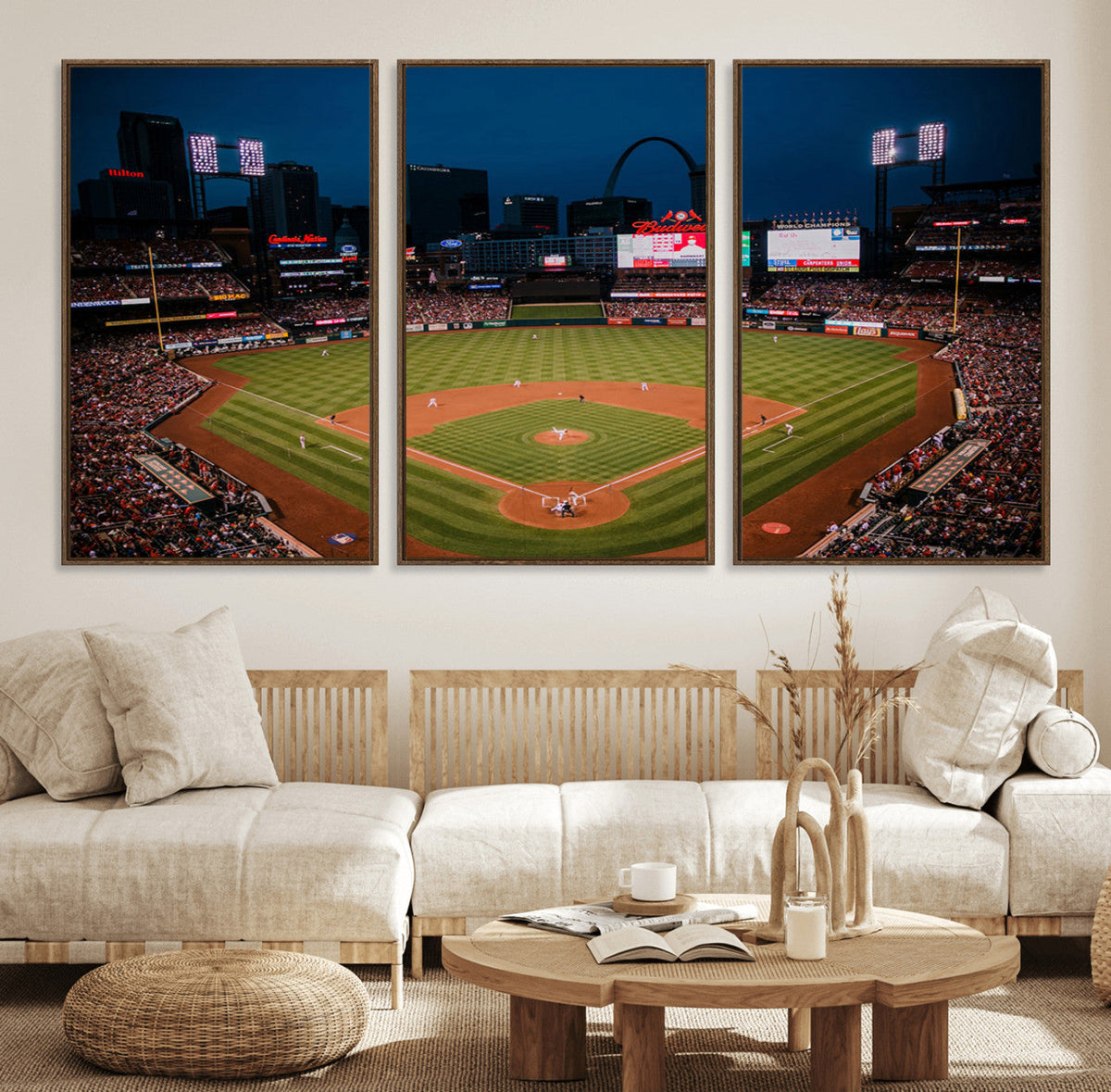 St. Louis Cardinals Baseball Team Print - Busch Stadium Wall