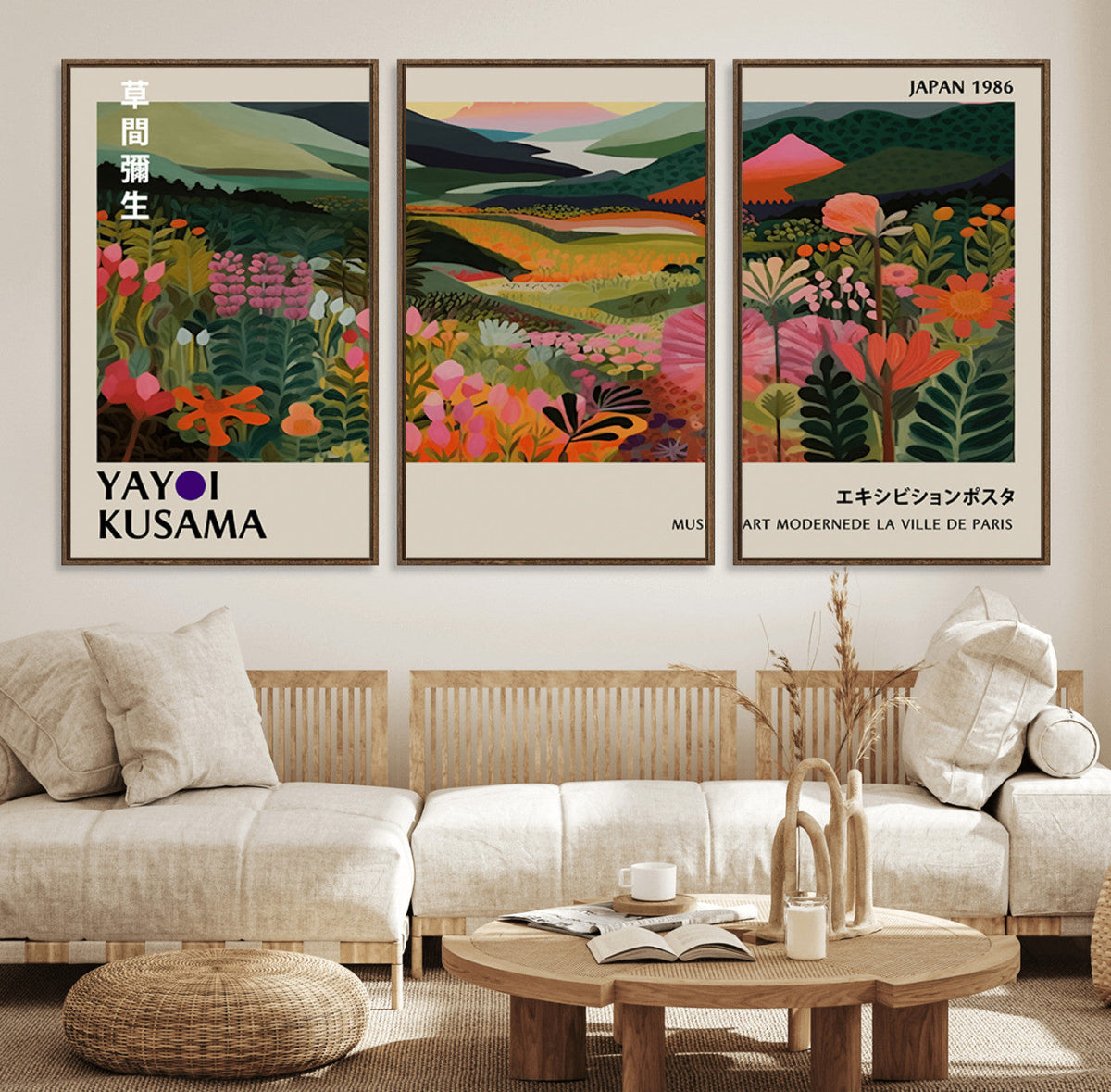 Yayoi Kusama Japan 1986 Wall Art Canvas Print – Vibrant
