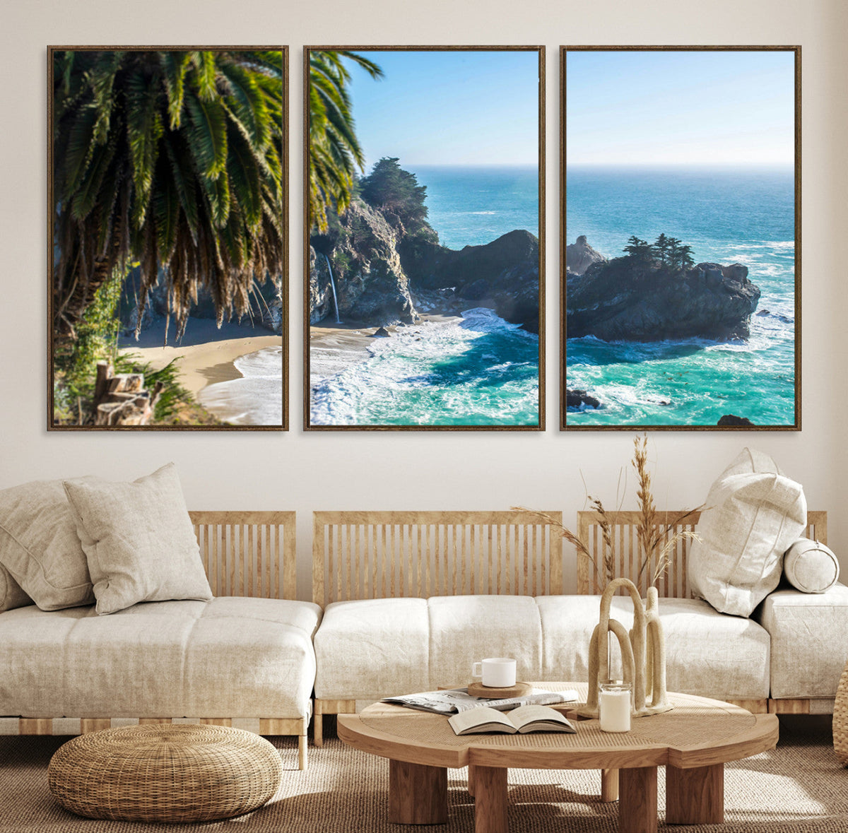 Big Sur Wall Art Canvas Print – Framed California Coastline
