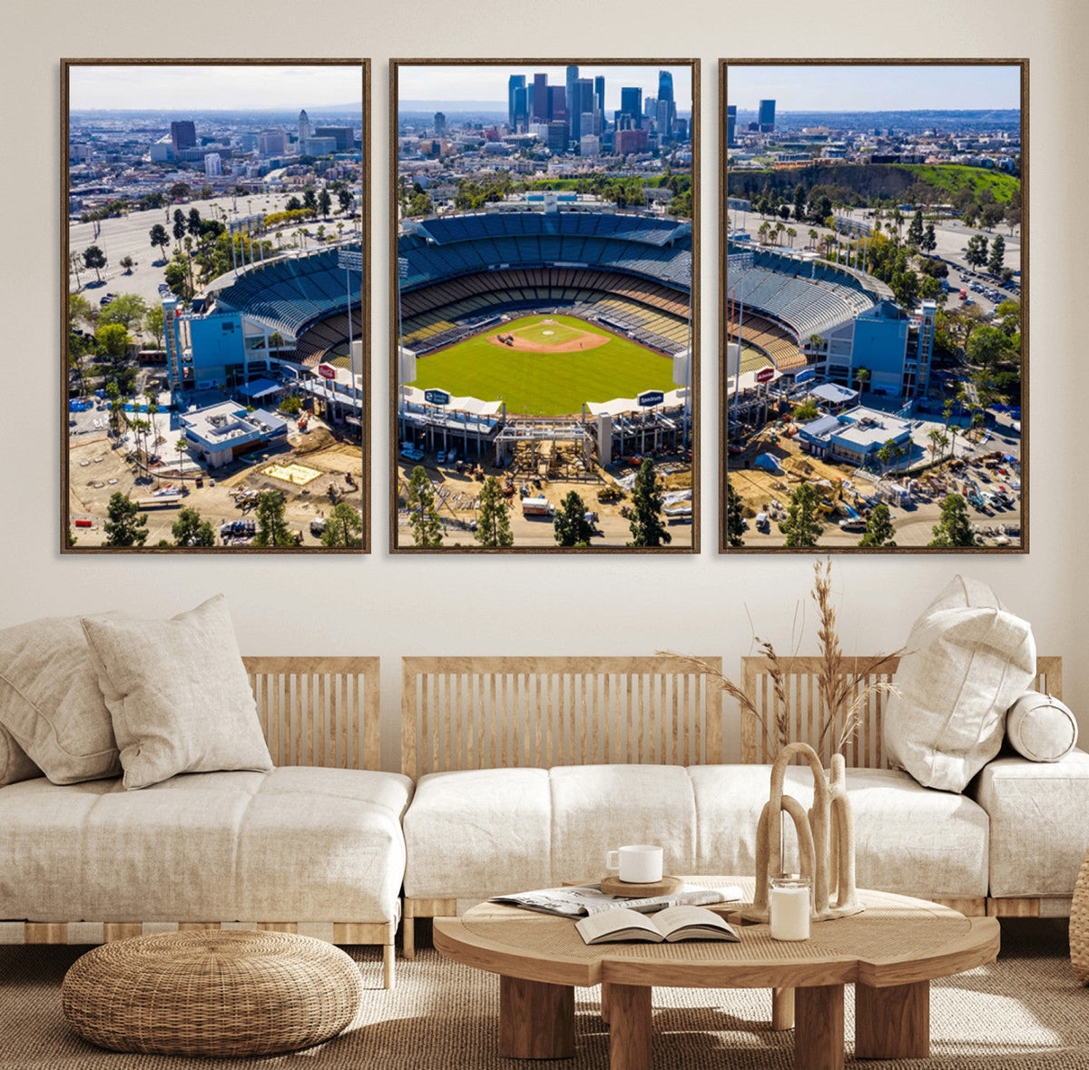 Los Angeles Dodgers Dodger Stadium Wall Art Canvas Print -