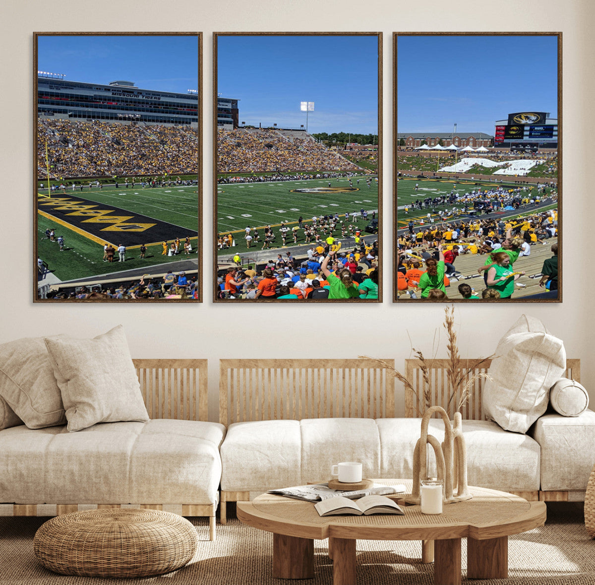 University of Missouri Tigers Football Team Print - Columbia