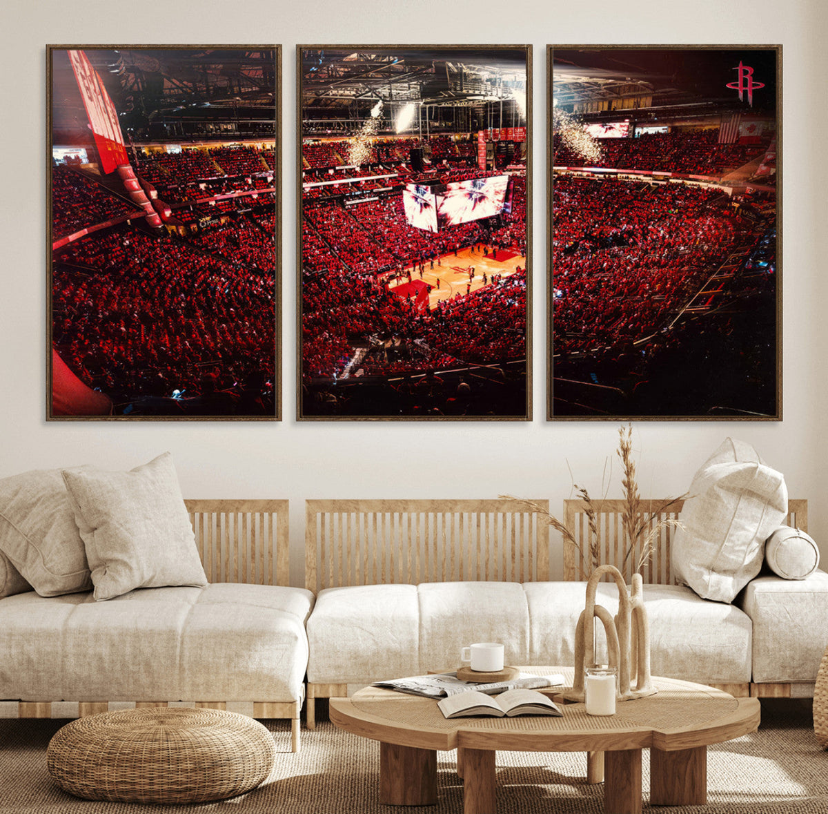 Houston Rockets Basketball Team Print Canvas- Houston Toyota