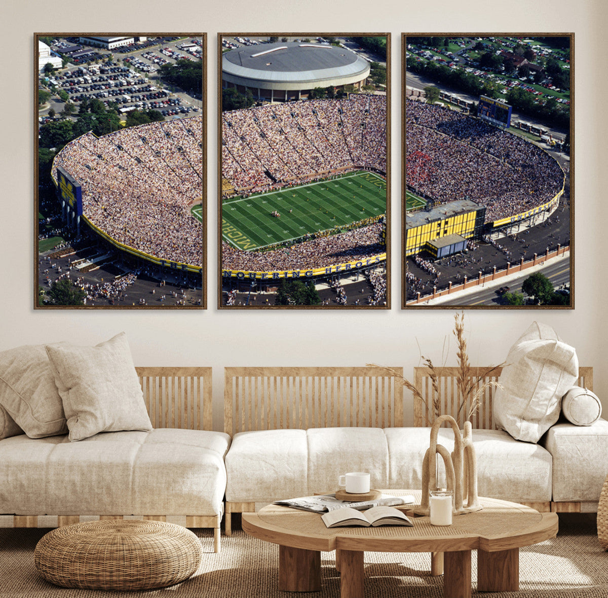 Michigan Wolverines Football Team Print - Ann Arbor Michigan