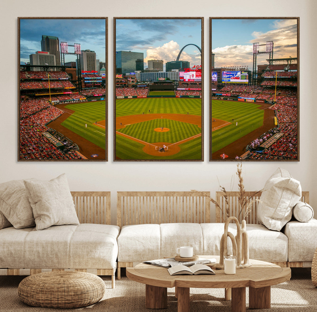 St. Louis Cardinals Baseball Team Print - Busch Stadium Wall