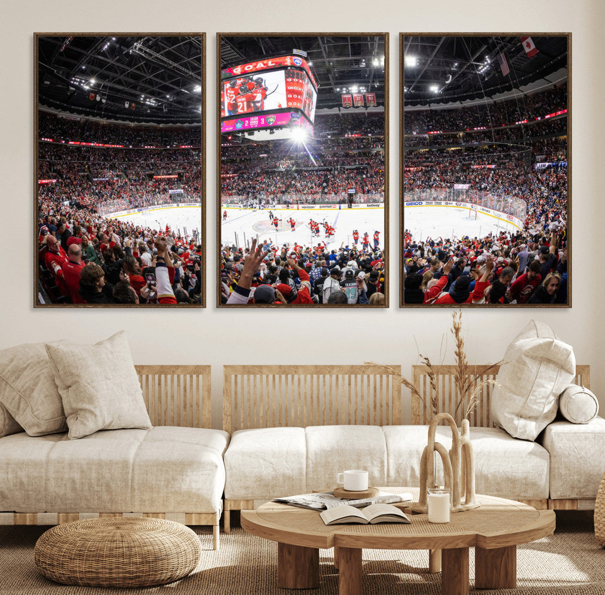 Amerant Bank Arena Wall Art Canvas Print - Basketball Arena
