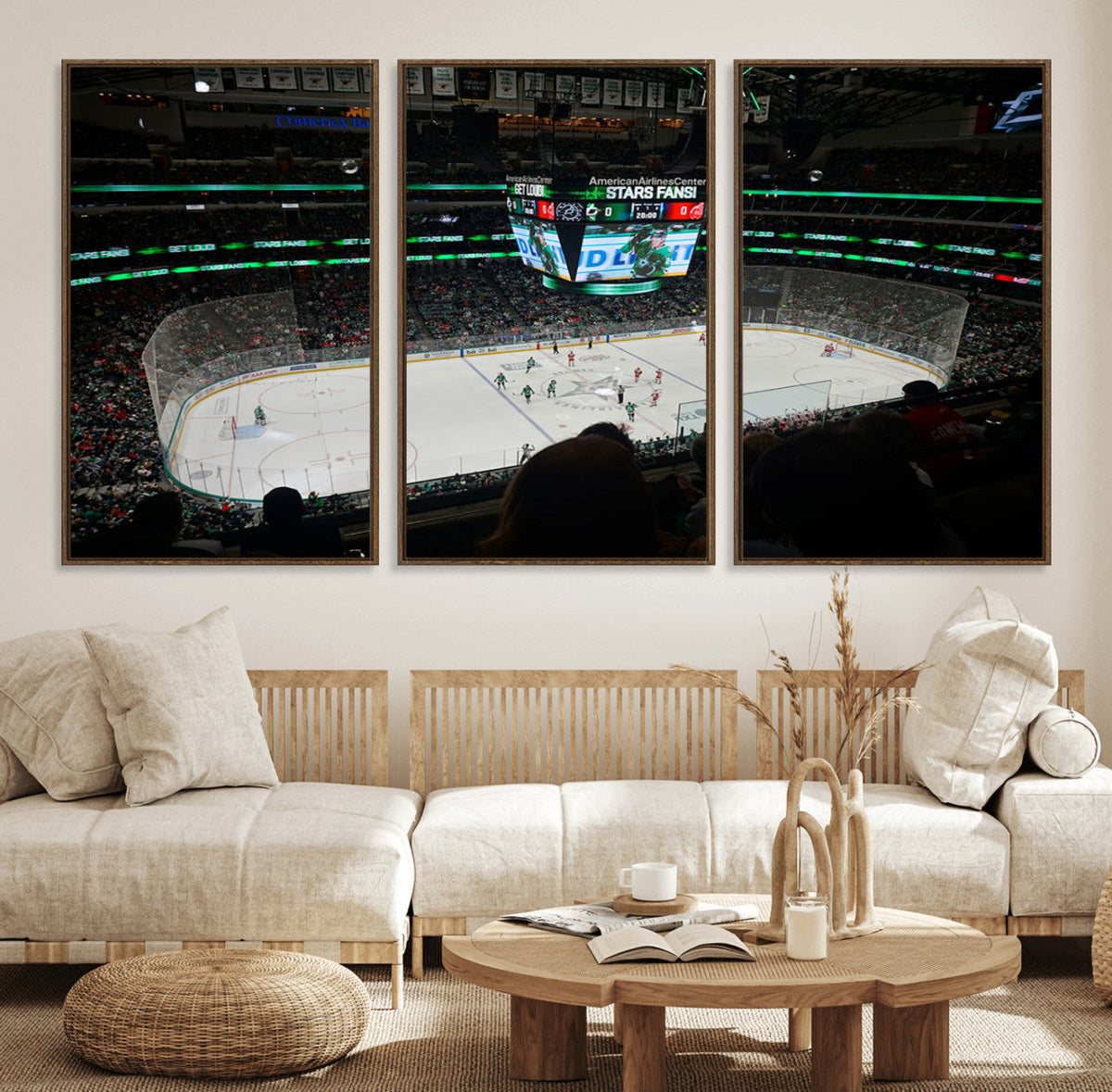 American Airlines Center Dallas Stars Wall Art Canvas Print