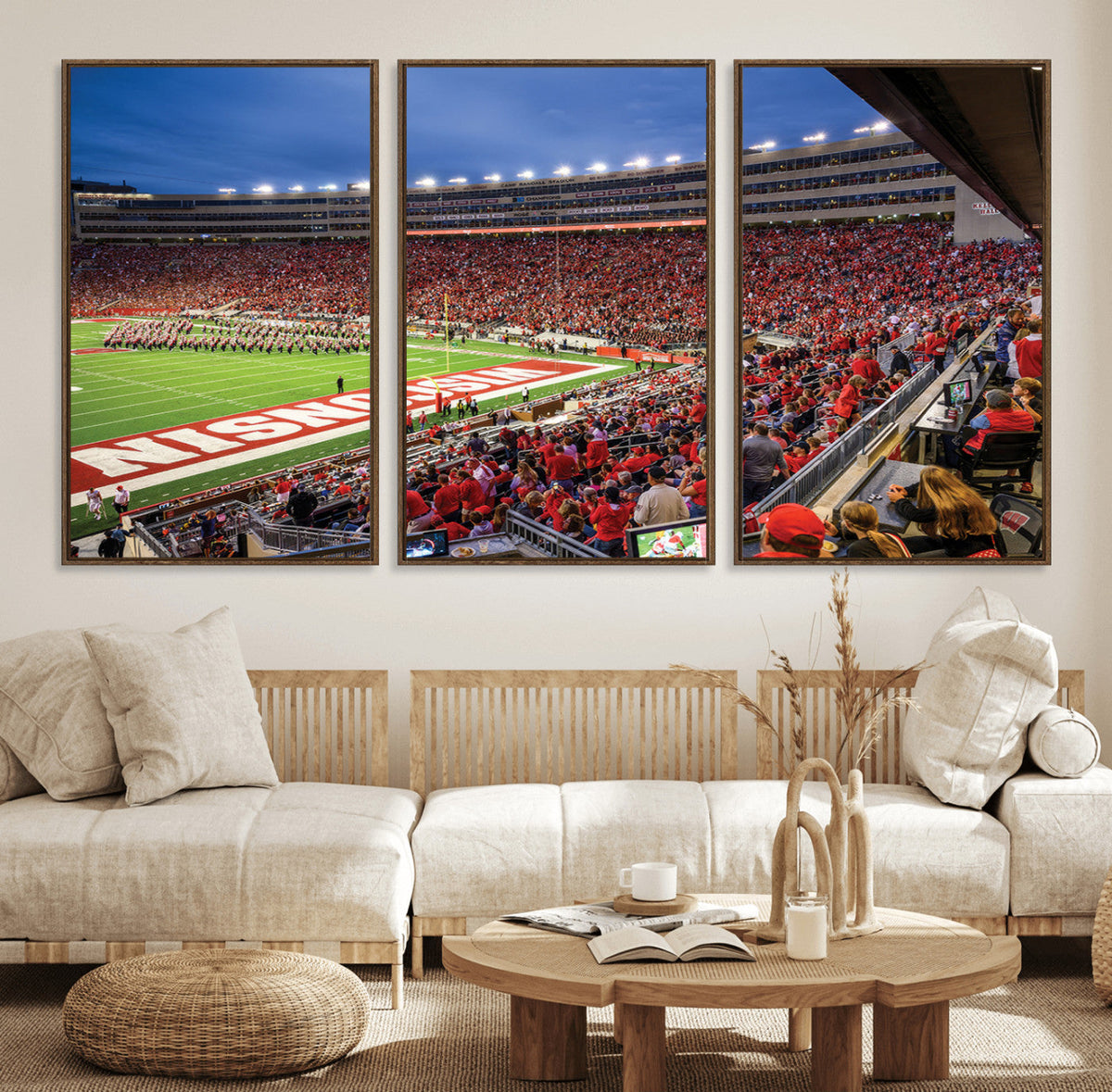 Wisconsin Badgers Football Team Print - Madison Camp Randall