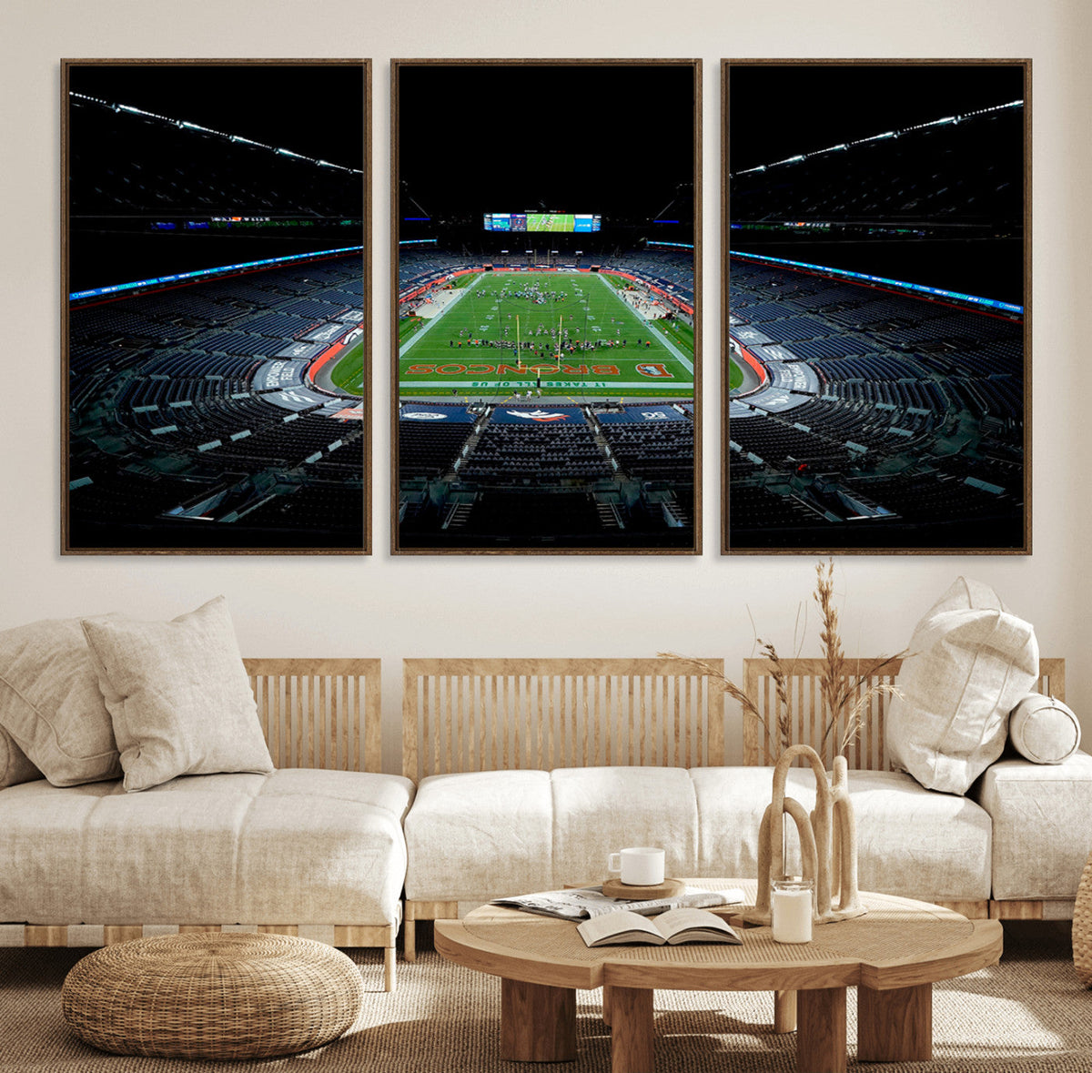Denver Broncos Football Team Print Canvas- Denver Empower
