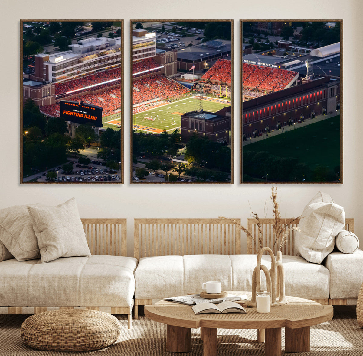 University of Illinois Fighting Illini Football Team Print -
