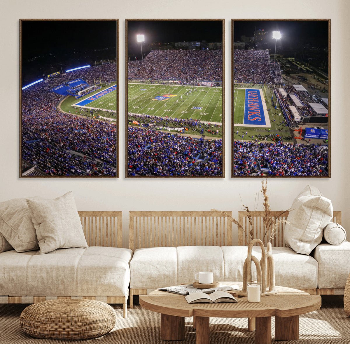 University of Kansas Jayhawks Football Team Print - Lawrence