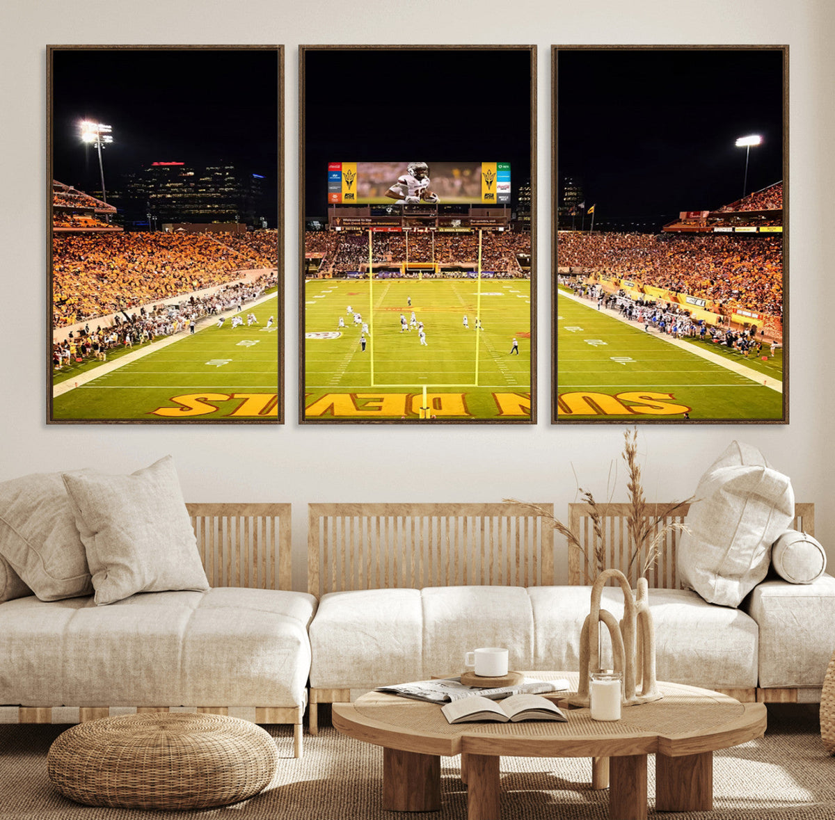 ASU Sun Devils Football Team Print - Phoenix Mountain