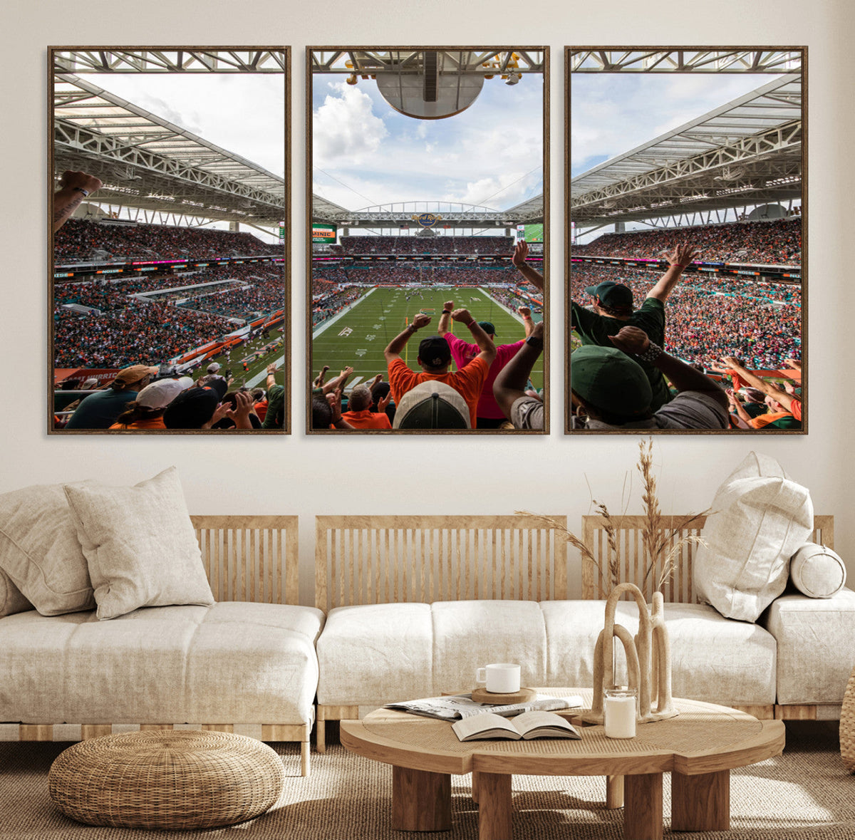 Miami Hurricanes Football Team Wall Art Print - Miami Hard