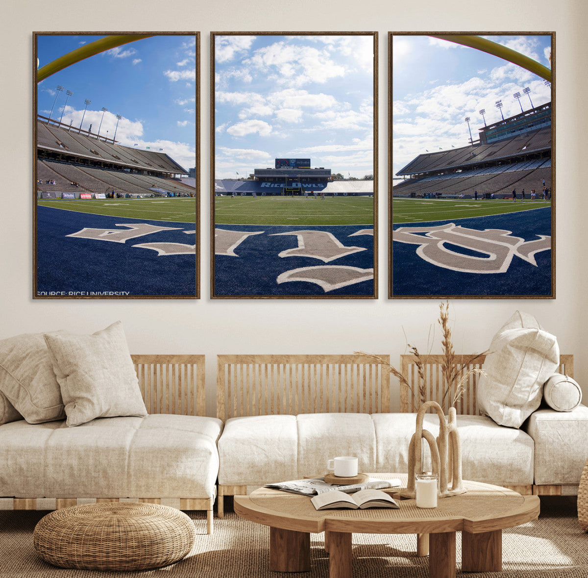 Rice University Owls Football Team Print - Houston Rice