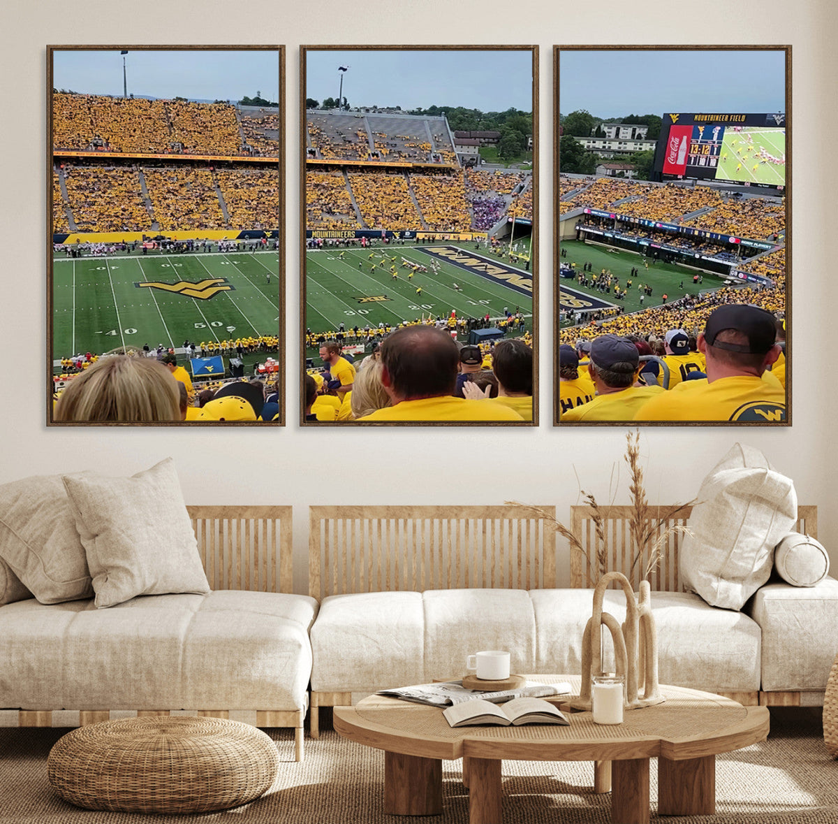 Puskar Stadium Canvas Print Wall Art - Morgantown Print -