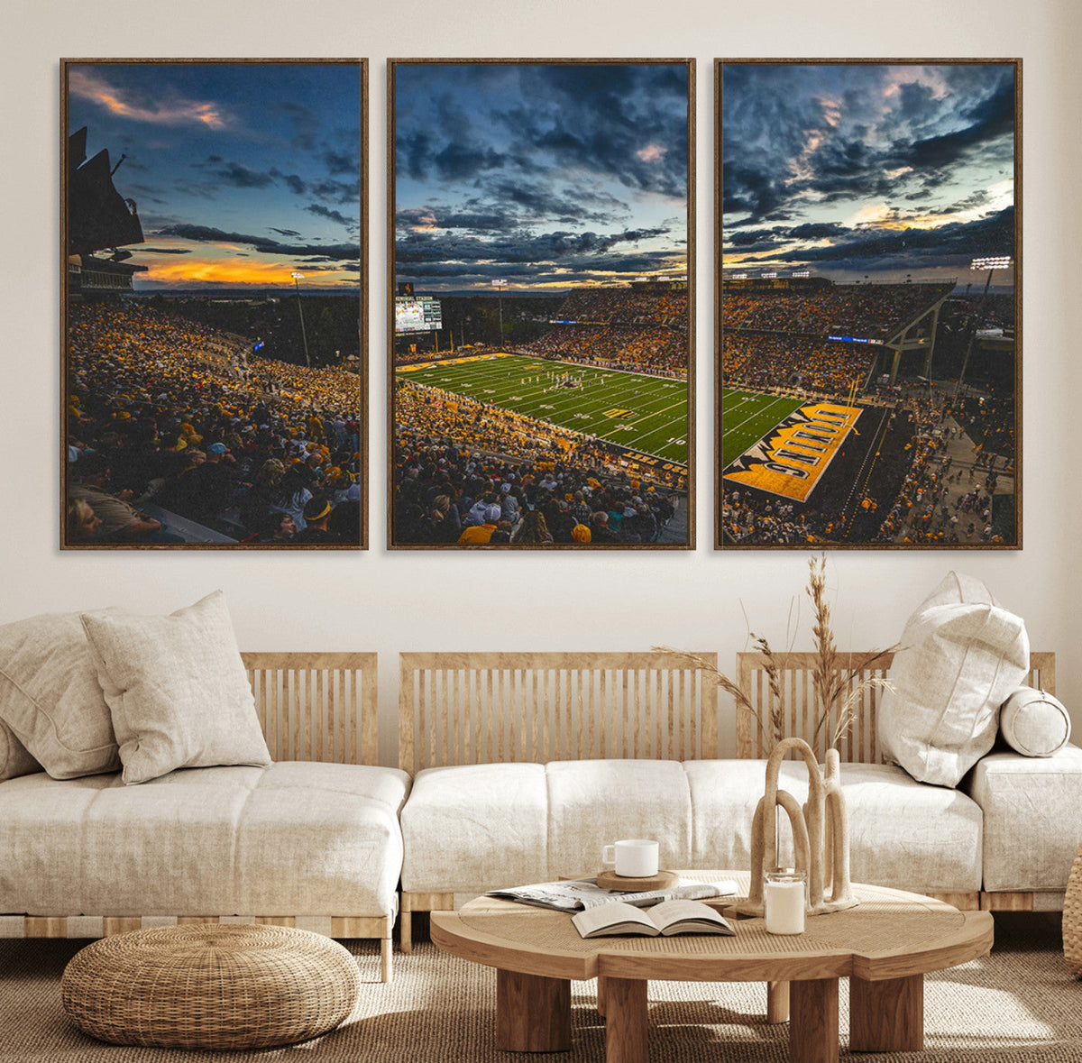 University of Wyoming Cowboys Football Team Print - Laramie
