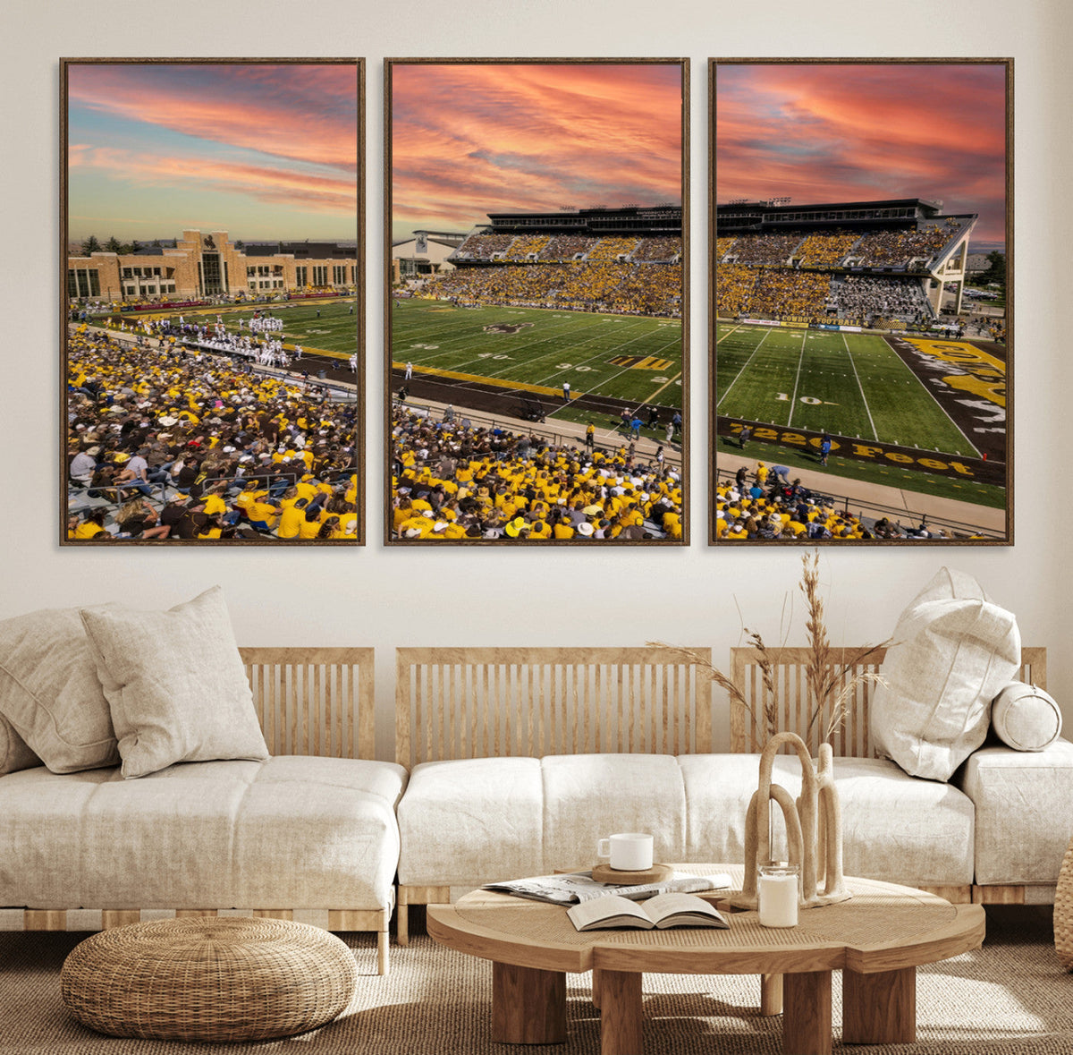 University of Wyoming Cowboys Football Team Print - Laramie