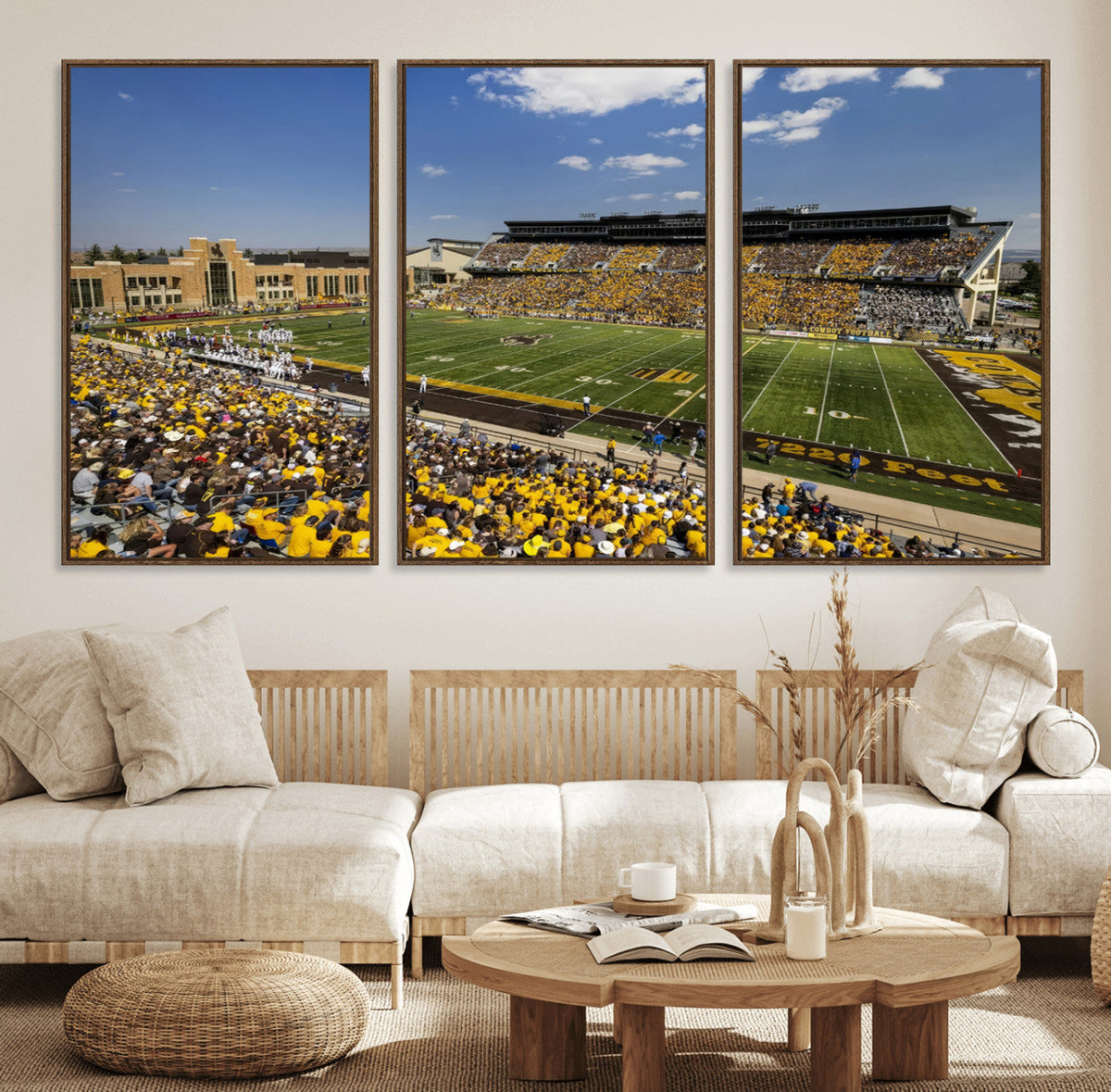 University of Wyoming Cowboys Football Team Print - Laramie