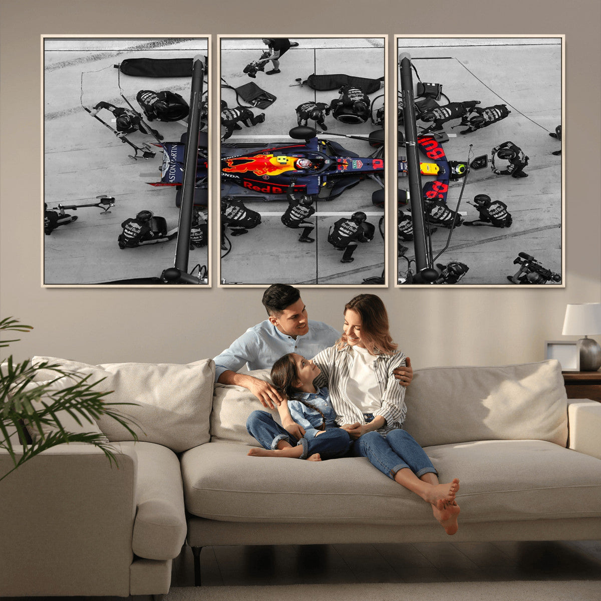 RedBull Formula 1 Canvas Wall Art Print