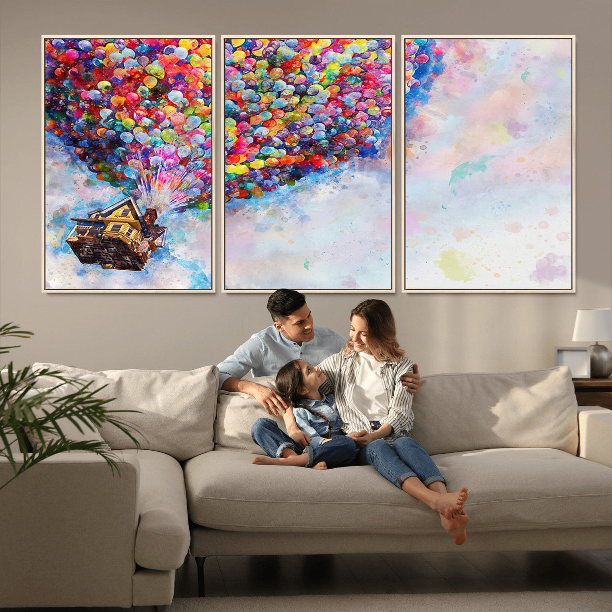 Don't Look Up Movie Canvas Wall Art - Vibrant Floating House