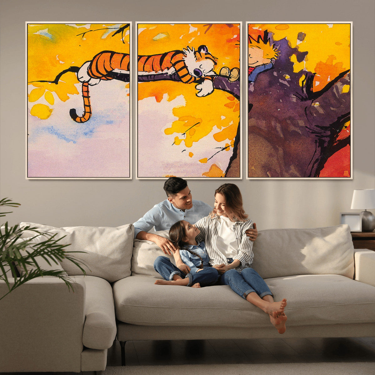 High-Quality Giclee Canvas Print – Framed Calvin Wall Art