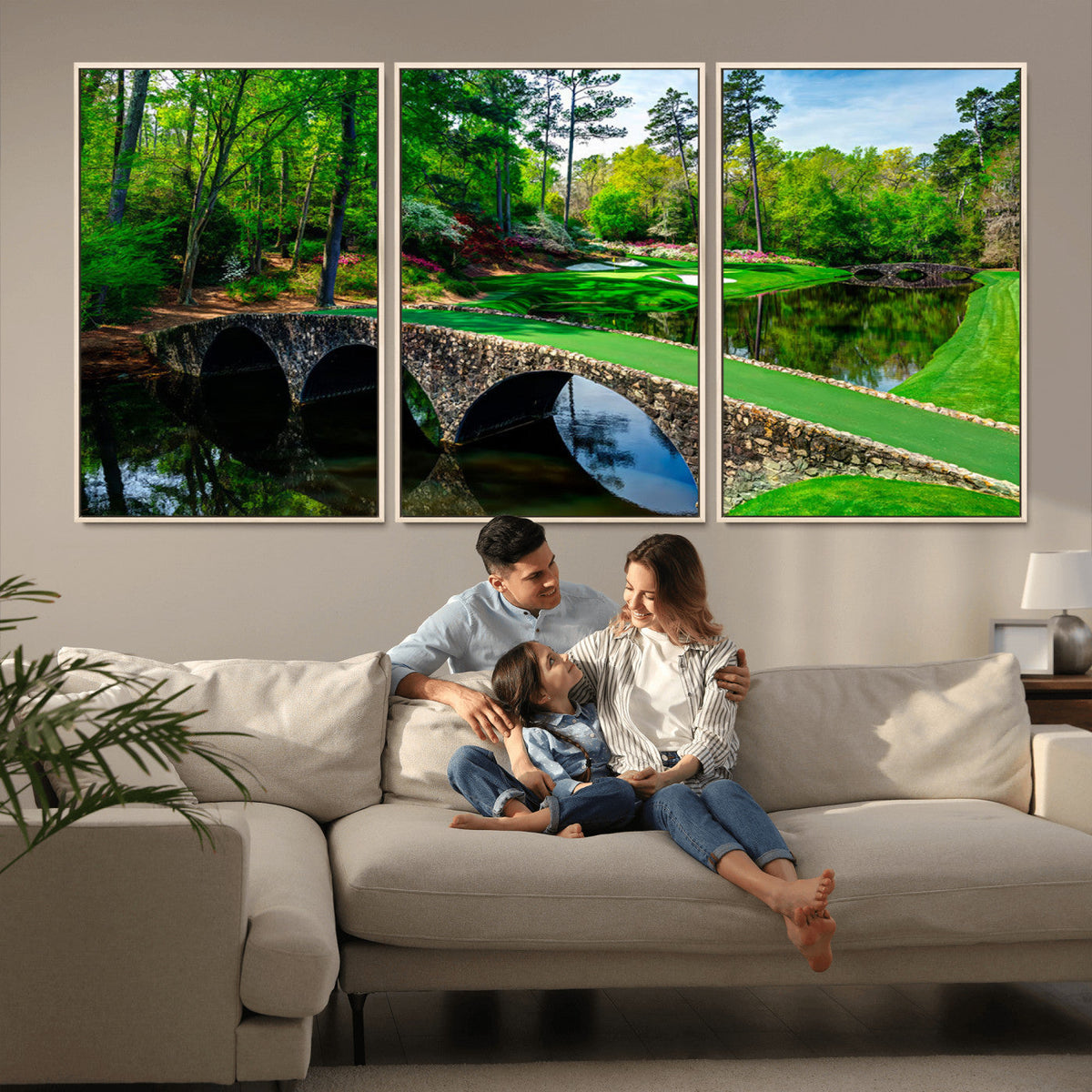 Augusta National Golf Club Wall Art - Panoramic Bridge &