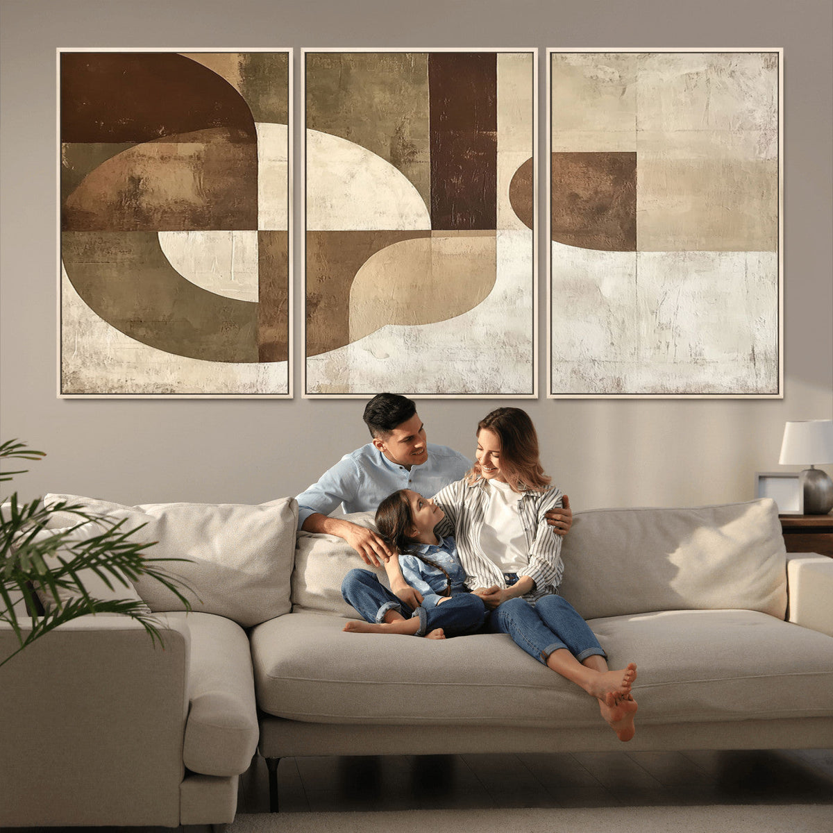 Wabi Sabi Geometric Wall Art | Abstract Modern Minimalist
