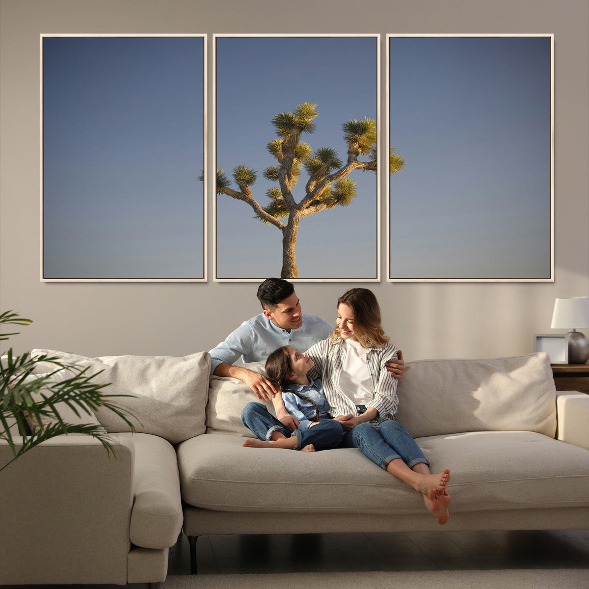 Joshua Tree Wall Art Canvas Print – Framed Southwestern