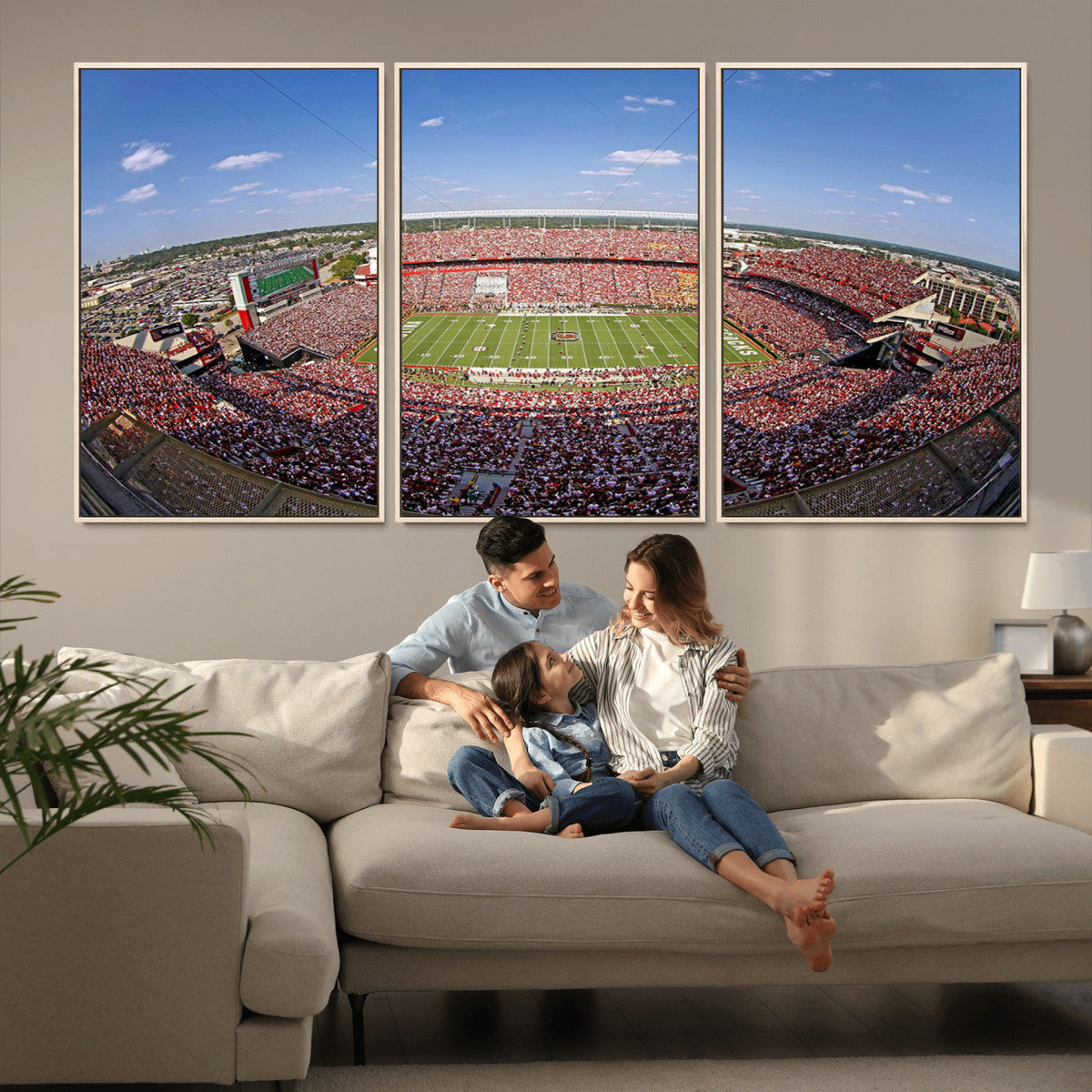 William Brice Stadium Wall Art Canvas Print – Stadium Crowd