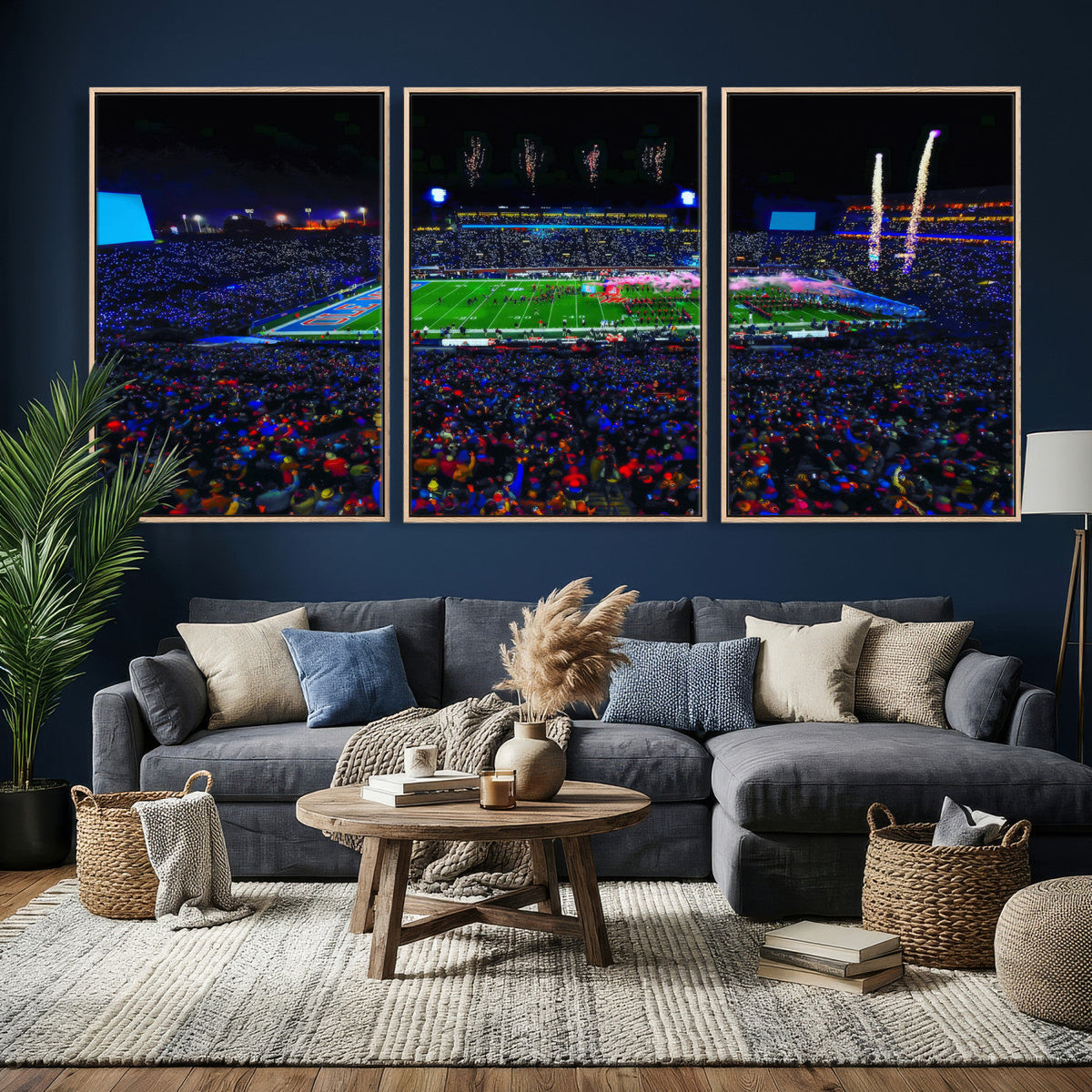 Ole Miss Rebels Vaught Hemingway Stadium Wall Art Canvas