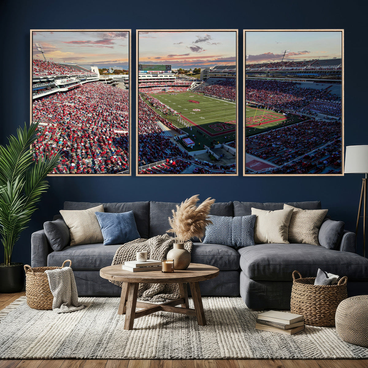Donald W. Reynolds Razorback Stadium Wall Art Canvas Print –