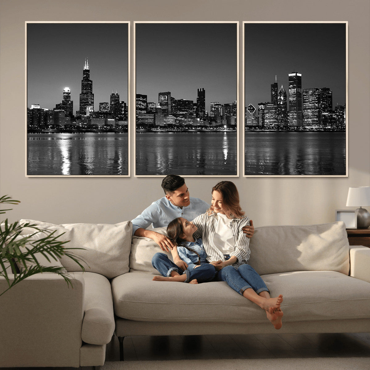 Chicago Wall Art Canvas Print