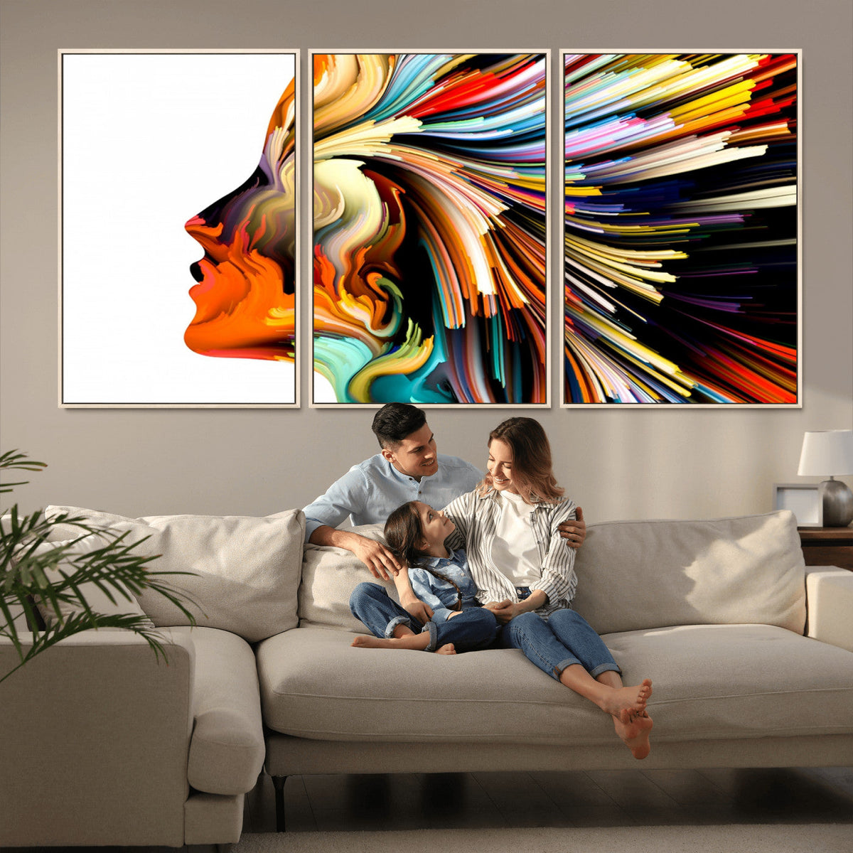Profile Colors Canvas Print