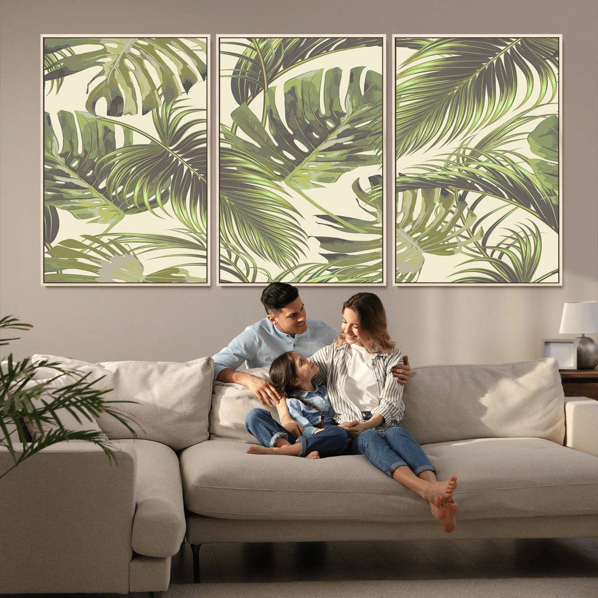 Palm Leaves Canvas Print