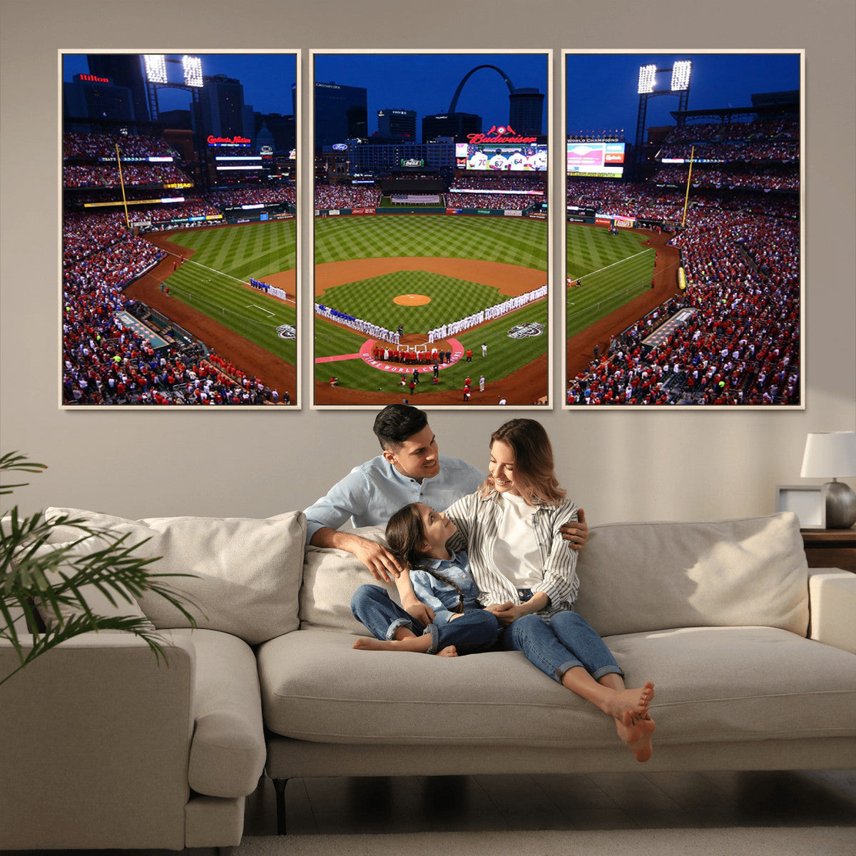 St. Louis Cardinals Baseball Team Print - Busch Stadium Wall
