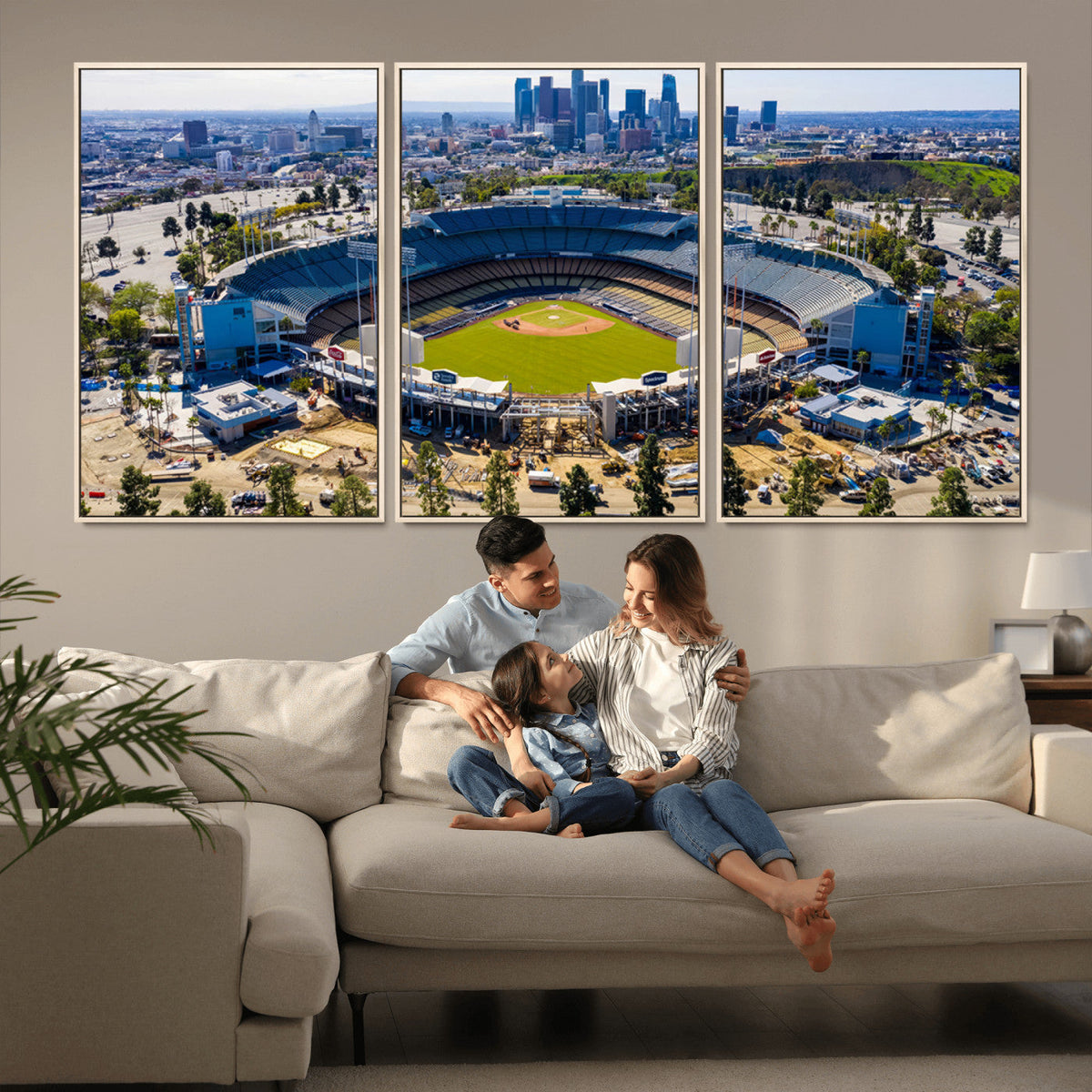 Los Angeles Dodgers Dodger Stadium Wall Art Canvas Print -