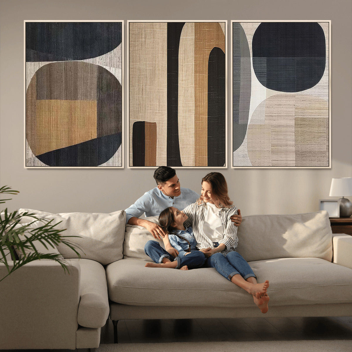 Wabi Sabi Canvas Print - Geometric Abstract Wall Art Canvas