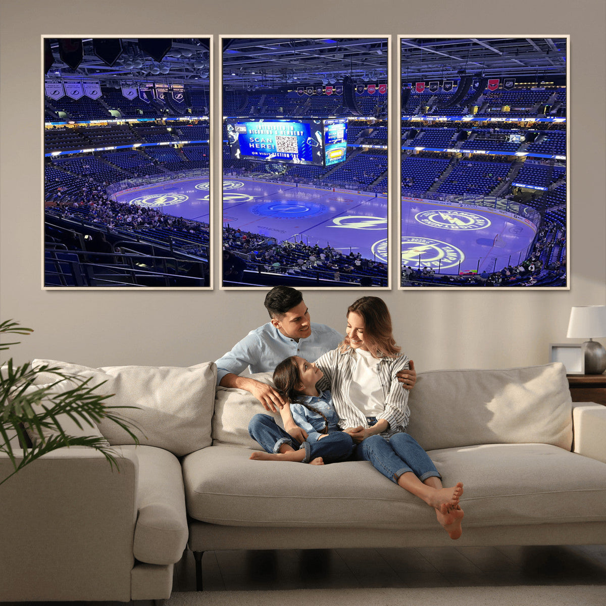Amalie Arena Florida Wall Art Canvas Print - NHL Hockey