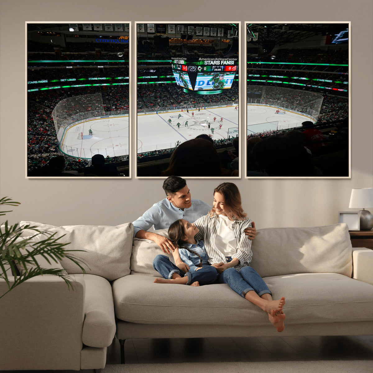 American Airlines Center Dallas Stars Wall Art Canvas Print