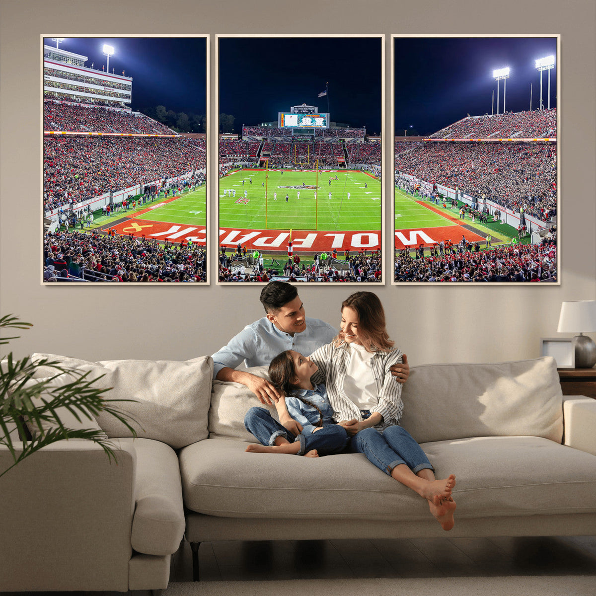 NC State Wolfpack Canvas Print - Raleigh Carter-Finley