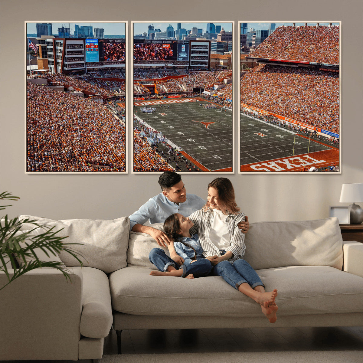 University of Texas Longhorns Football Team Print - Austin