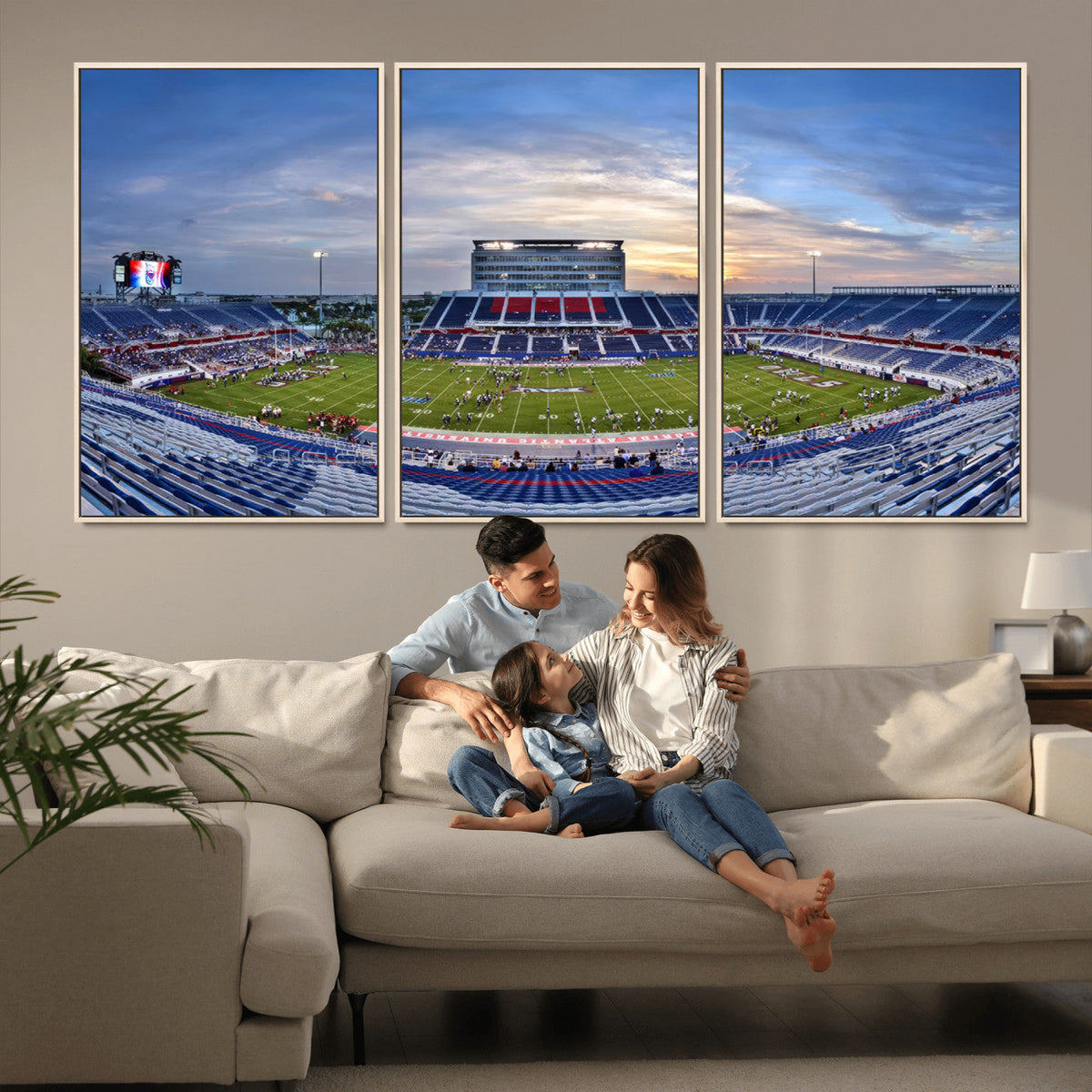 Florida Atlantic University Owls Football Team Print - Boca