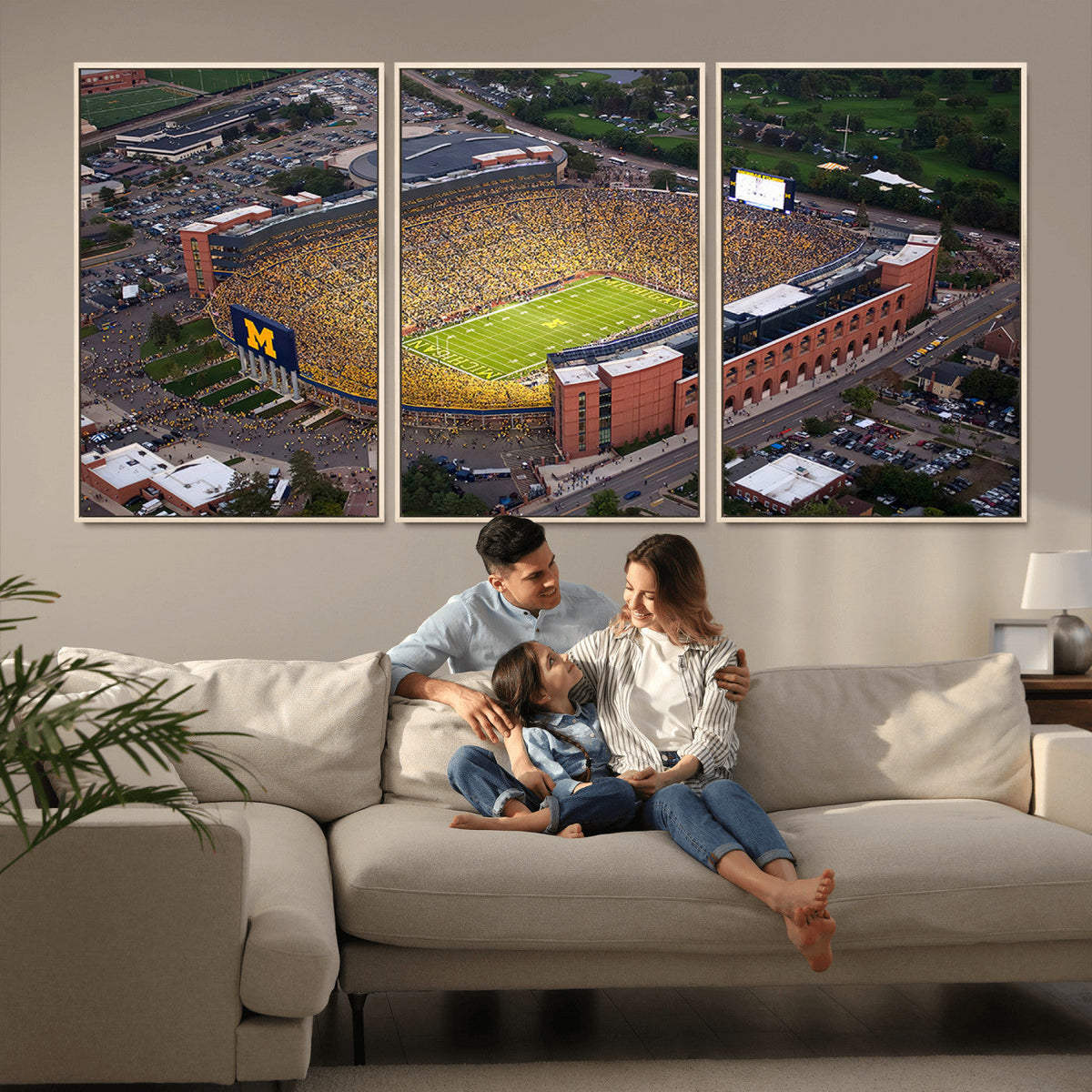 University of Michigan Wolverines Football Team Print - Ann