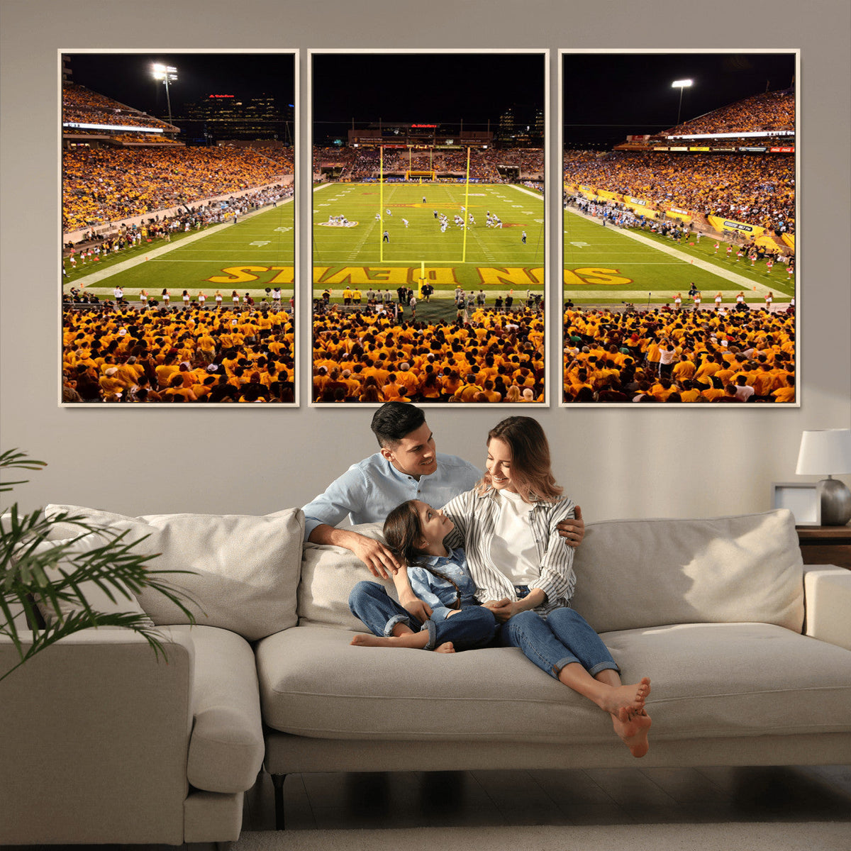 ASU Sun Devils Football Team Print - Phoenix Mountain