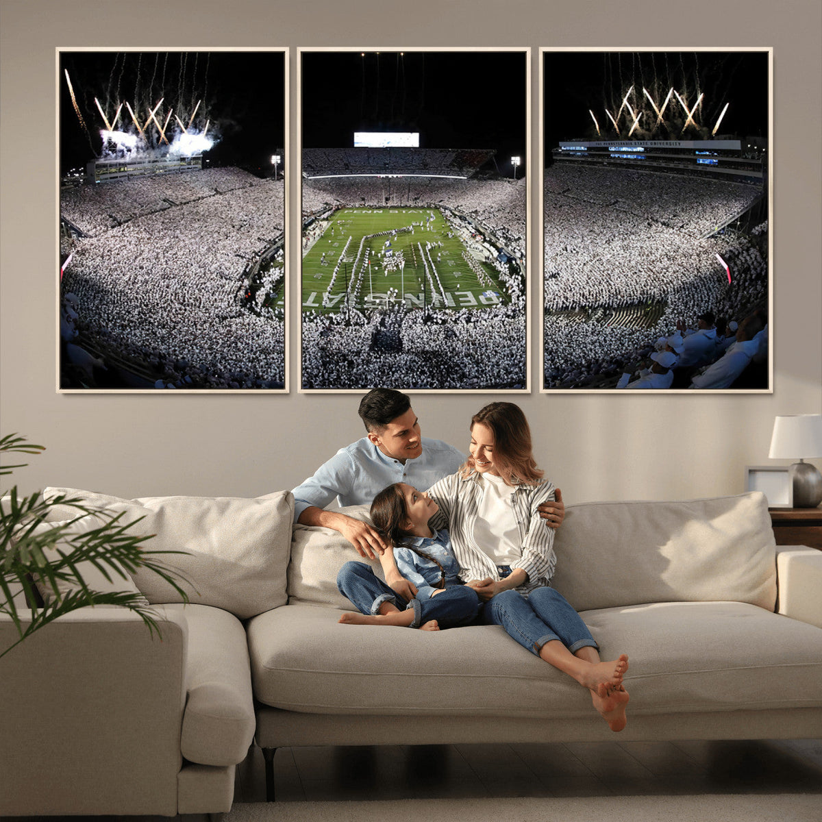 Penn State Beaver Stadium Canvas Wall Art - Nittany Lions