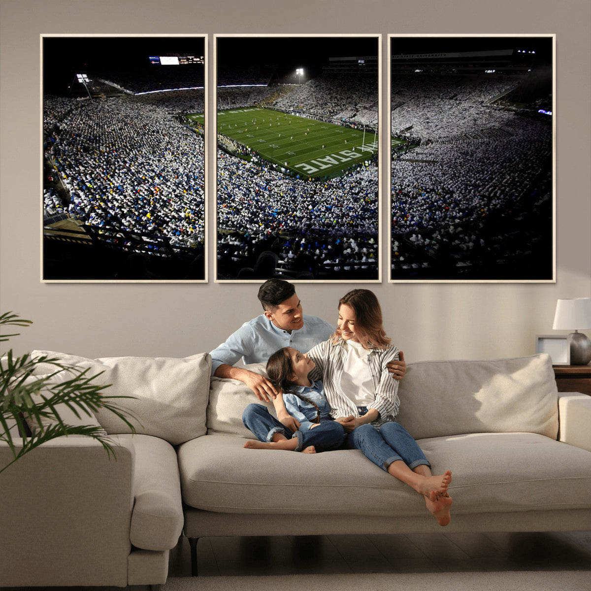 Penn State Football Stadium Wall Art - Beaver Stadium Canvas