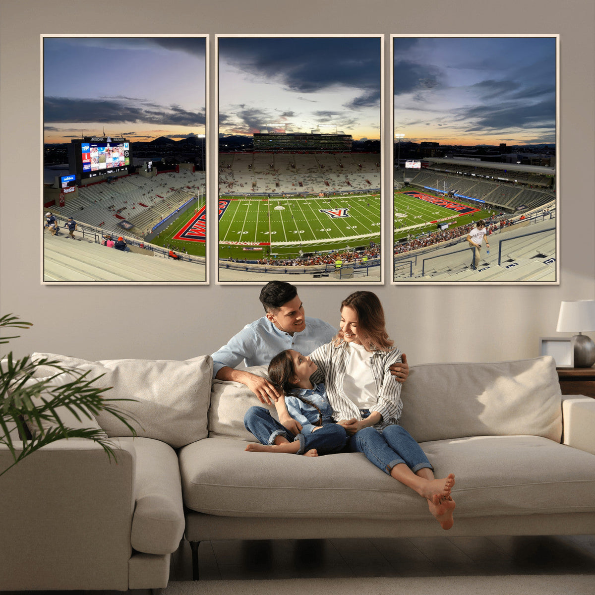 Arizona Wildcats Football Team Print - Tucson Arizona