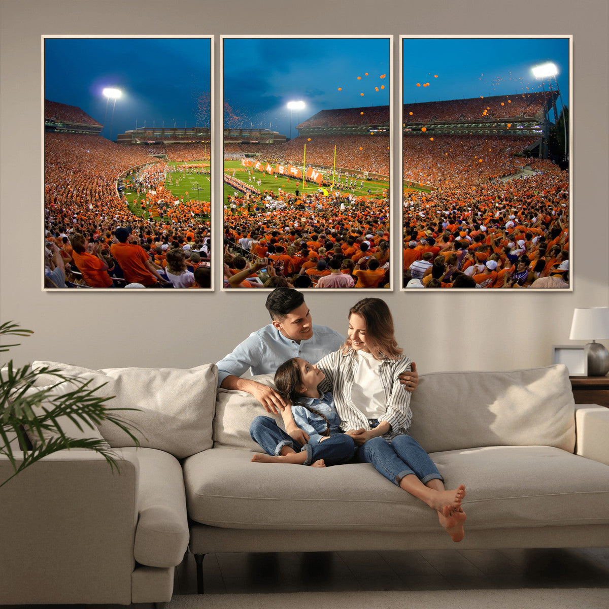 Clemson University Tigers Football Team Print - Clemson